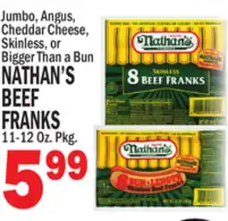 C Town NATHAN'S BEEF BEEF FRANKS offer