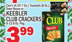 C Town KEEBLER CLUB CRACKERS 9-13.8 Oz. Pkg offer
