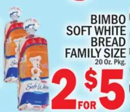 C Town BIMBO SOFT WHITE BREAD FAMILY SIZE offer