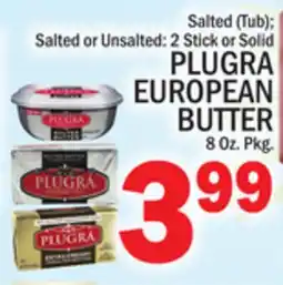 C Town PLUGRA EUROPEAN BUTTER, 8 Oz. Pkg offer