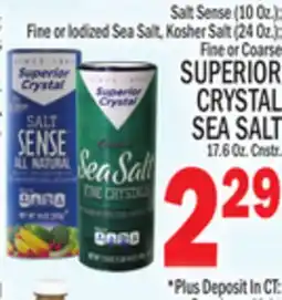 C Town SUPERIOR CRYSTAL SEA SALT, 17.6 Oz. Cnstr offer