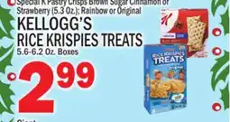 C Town KELLOGG'S RICE KRISPIES TREATS 5.6-6.2 Oz. Boxes offer