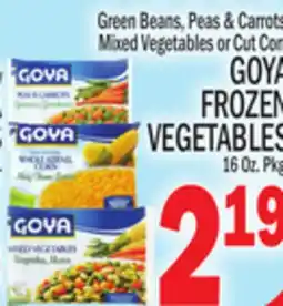 C Town GOYA FROZEN VEGETABLES offer