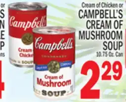 C Town CAMPBELL'S CREAM OF MUSHROOM SOUP offer