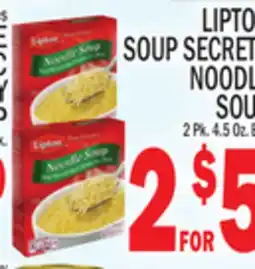 C Town LIPTON SOUP SECRETS NOODLE SOUP offer