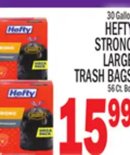 C Town HEFTY STRONG LARGE TRASH BAGS offer