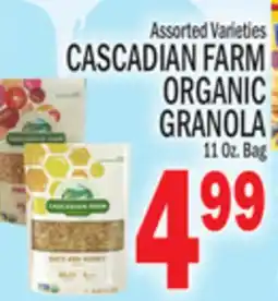 C Town CASCADIAN FARM ORGANIC GRANOLA offer