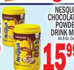 C Town NESQUIK CHOCOLATE POWDER DRINK MIX offer