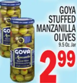 C Town GOYA STUFFED MANZANILLA OLIVES offer