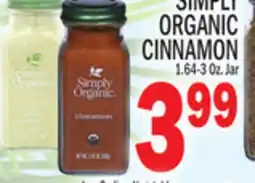 C Town SIMPLY ORGANIC CINNAMON offer