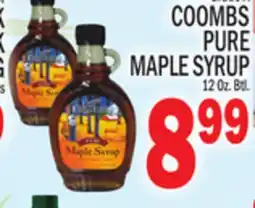 C Town COOMBS PURE MAPLE SYRUP offer