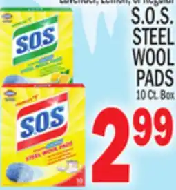 C Town S. O. S. STEEL WOOL PADS offer