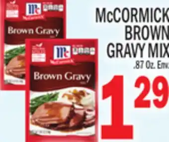 C Town McCORMICK BROWN GRAVY MIX offer