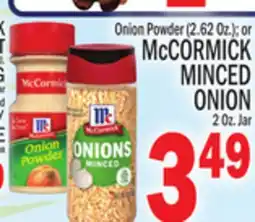 C Town McCORMICK MINCED ONION 2 Oz. Jar offer