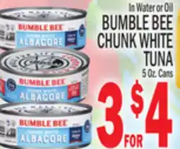 C Town BUMBLE BEE CHUNK WHITE TUNA offer