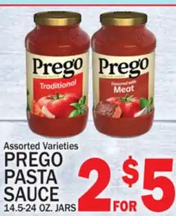 C Town PREGO PASTA SAUCE offer