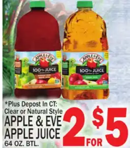 C Town APPLE & EVE APPLE JUICE offer