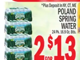 C Town POLAND SPRING WATER offer
