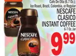 C Town NESCAFE CLASICO INSTANT COFFEE 6-7 Oz. Jar offer