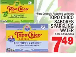 C Town TOPO CHICO SABORES SPARKLING WATER offer