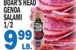 C Town BOAR'S HEAD GENOA SALAMI 1/2 offer