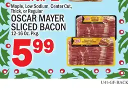 C Town OSCAR MAYER SLICED BACON, 12-16 Oz. Pkg offer