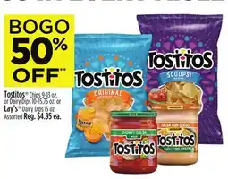 Dollar General Tostitos Chips or Dairy Dips 10-or Lay's Dairy Dips offer