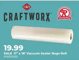 Runnings Craftworx 11 x 18' Vacuum Sealer Bags Roll offer