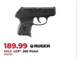 Runnings Ruger LCP .380 Pistol offer