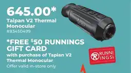Runnings Taipan V2 Thermal Monocular offer