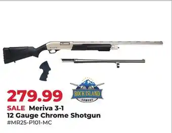 Runnings Meriva 3-1 12 Gauge Chrome Shotgun offer