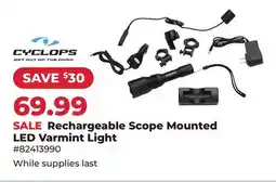Runnings Rechargeable Scope Mounted LED Varmint Light offer