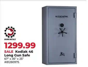 Runnings Rhino Metals Kodiak 46 Long Gun Safe offer