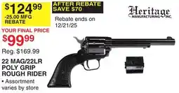 Dunham's Sports 22 MAG/22LR POLY GRIP ROUGH RIDER offer