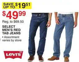 Dunham's Sports SELECT MEN'S RED TAB JEANS offer