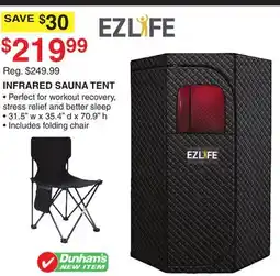 Dunham's Sports INFRARED SAUNA TENT offer