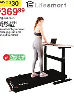 Dunham's Sports M2202 3-IN-1 TREADMILL offer