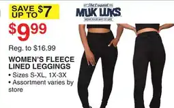 Dunham's Sports WOMEN'S FLEECE LINED LEGGINGS offer