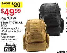 Dunham's Sports 3 DAY TACTICAL BAG offer