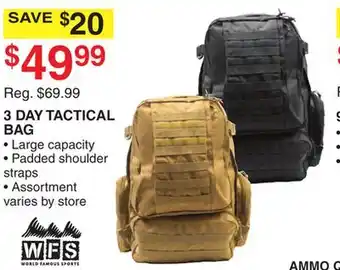 Dunham's Sports 3 DAY TACTICAL BAG offer