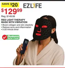 Dunham's Sports RED LIGHT THERAPY MASK WITH VIBRATION offer
