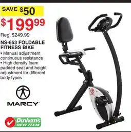 Dunham's Sports NS-653 FOLDABLE FITNESS BIKE offer