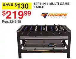 Dunham's Sports 54 5-IN-1 MULTI GAME TABLE offer
