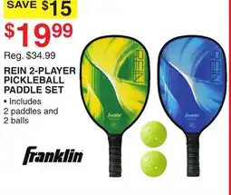 Dunham's Sports REIN 2-PLAYER PICKLEBALL PADDLE SET offer