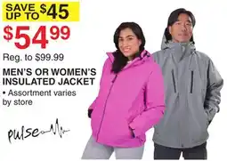 Dunham's Sports MEN'S OR WOMEN'S INSULATED JACKET offer