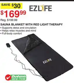 Dunham's Sports EZLIFE SAUNA BLANKET WITH RED LIGHT THERAPY offer
