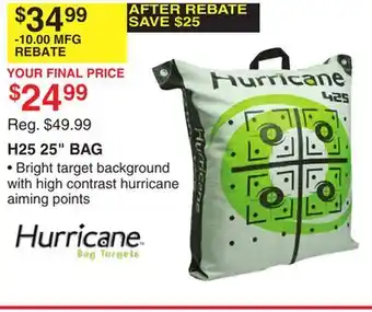 Dunham's Sports H25 25 BAG offer