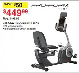 Dunham's Sports 325 CSX RECUMBENT BIKE offer