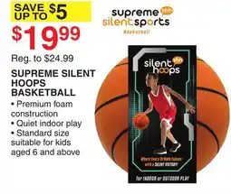 Dunham's Sports SUPREME SILENT HOOPS BASKETBALL offer