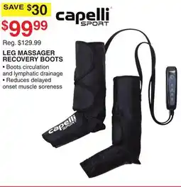 Dunham's Sports CAPELLI SPORT LEG MASSAGER RECOVERY BOOTS offer